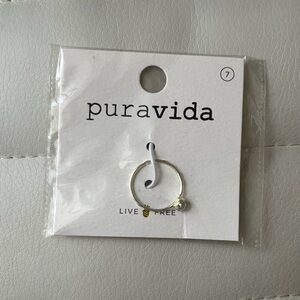 NWT Pura Vida Silver Sterling Silver Ring with Pearl